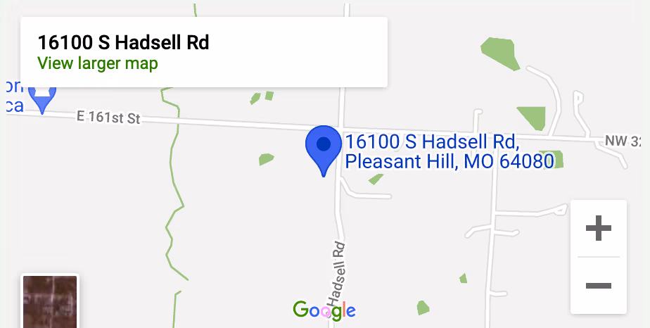 area map of forest grove baptist church in pleasant hill mo