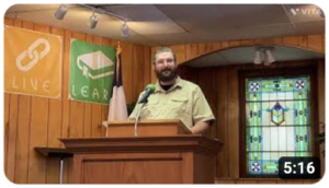 sean bush speaks at forest grove baptist church in pleasant hill mo